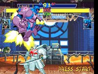 une photo d'Ã©cran de X-Men - Children of the Atom sur Sega Saturn